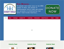 Tablet Screenshot of everychildusa.com